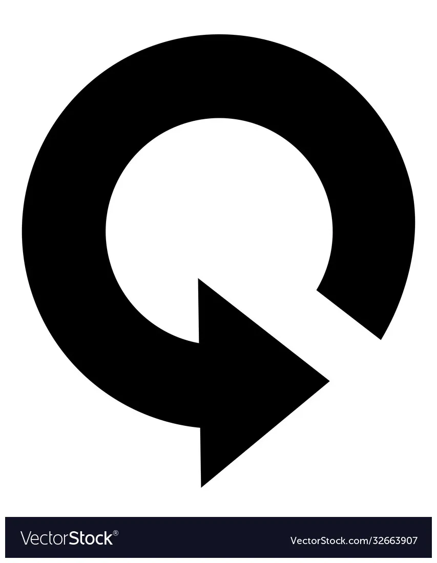 Restart icon vector vectorstock