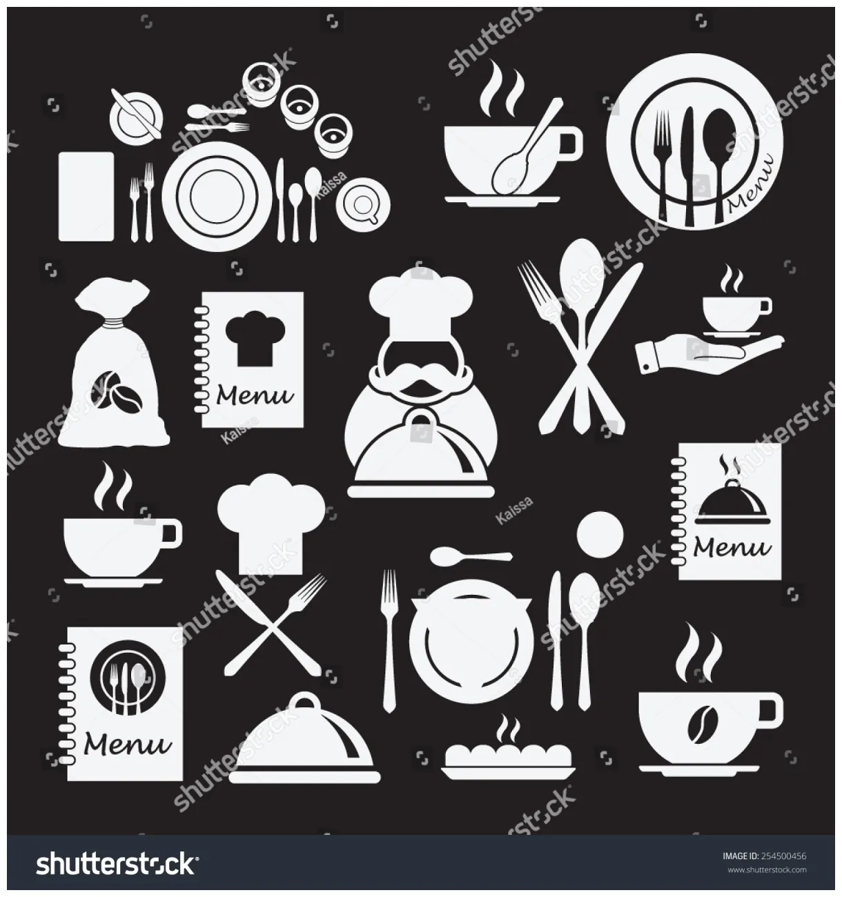 Set stock vector 254500456 shutterstock