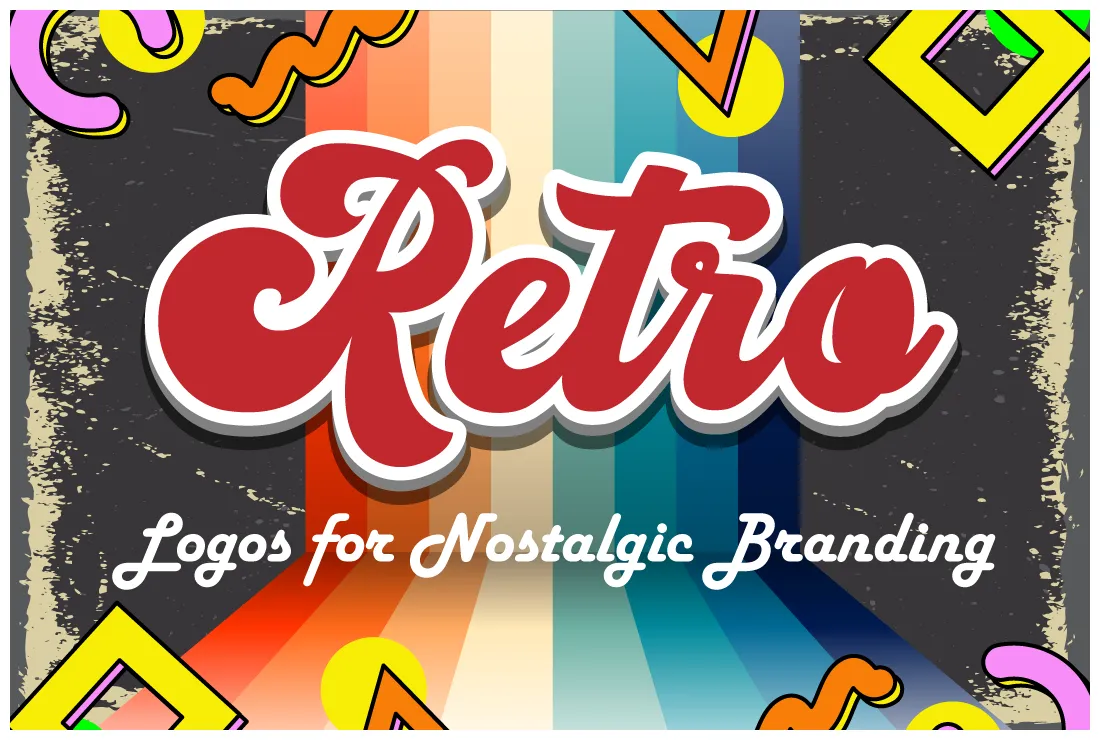 56 Fun Retro Logos Collection