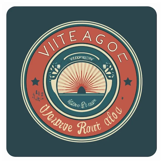 Vintage retro logos vector flat | Premium AI-generated vector