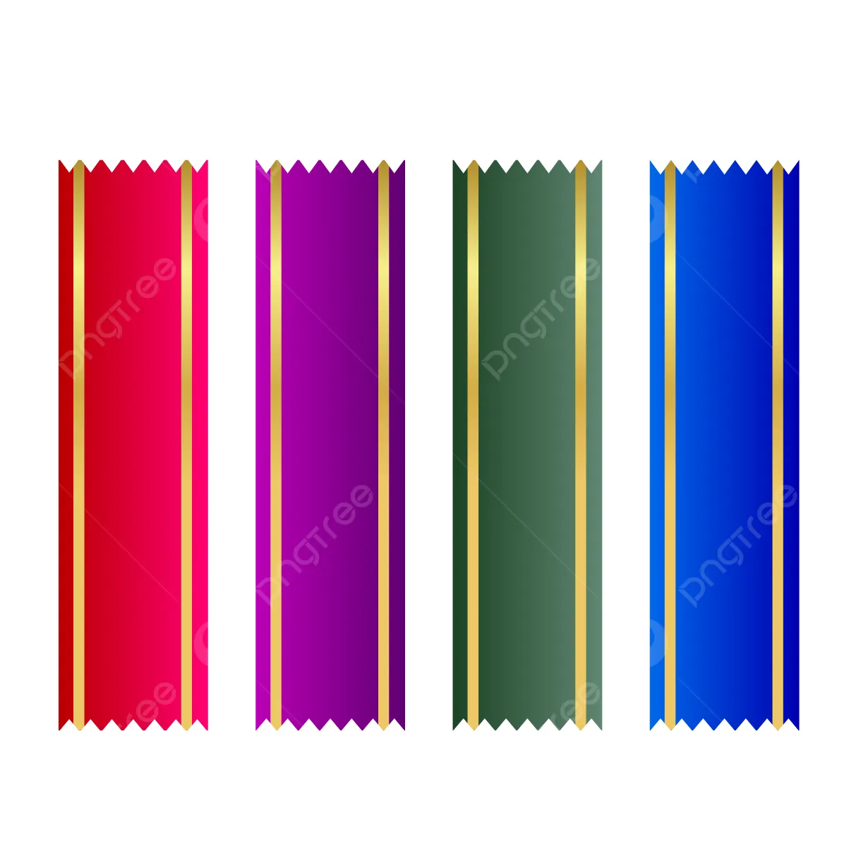 Colorful straight , ribbon, colorful, golden png and printable coloring page