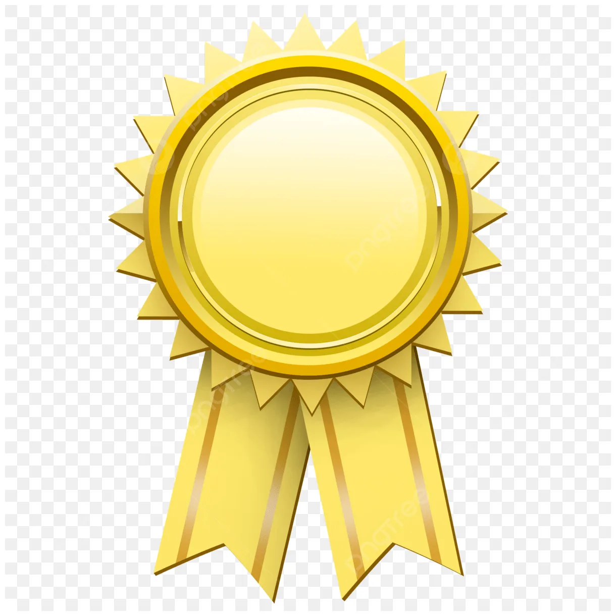 Gold ribbon award png picture gold ribbon rosette award vector gold