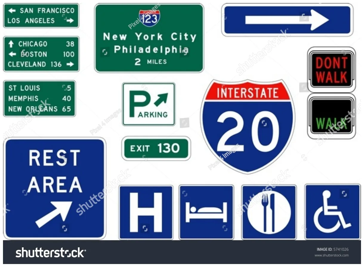 Vector road signs stock vector 5741026 shutterstock