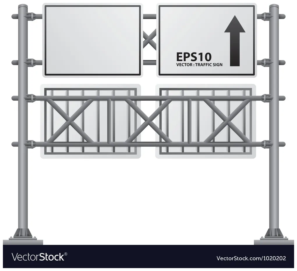 Road signs vector vectorstock