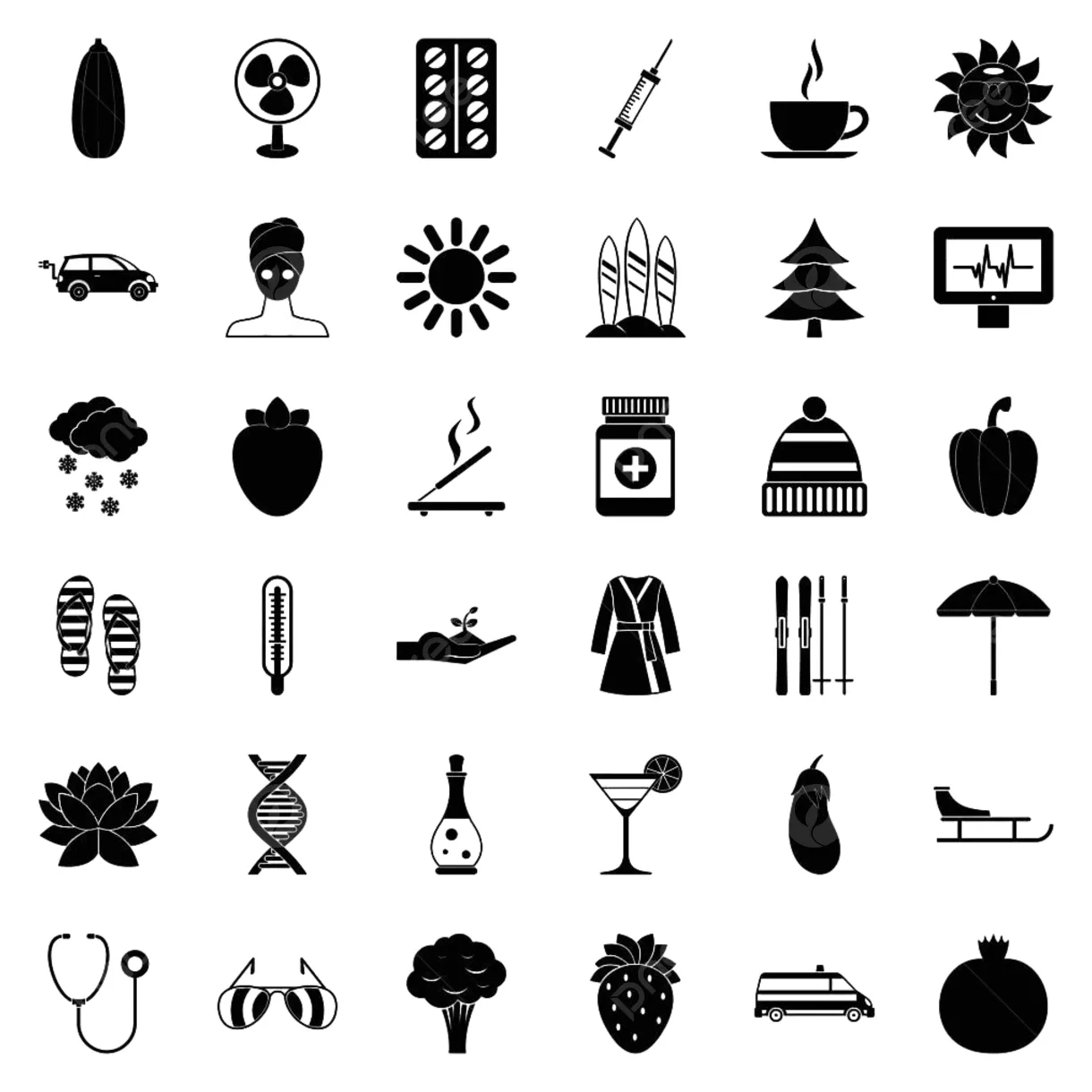 Woman salon vector design s, woman set, illustration