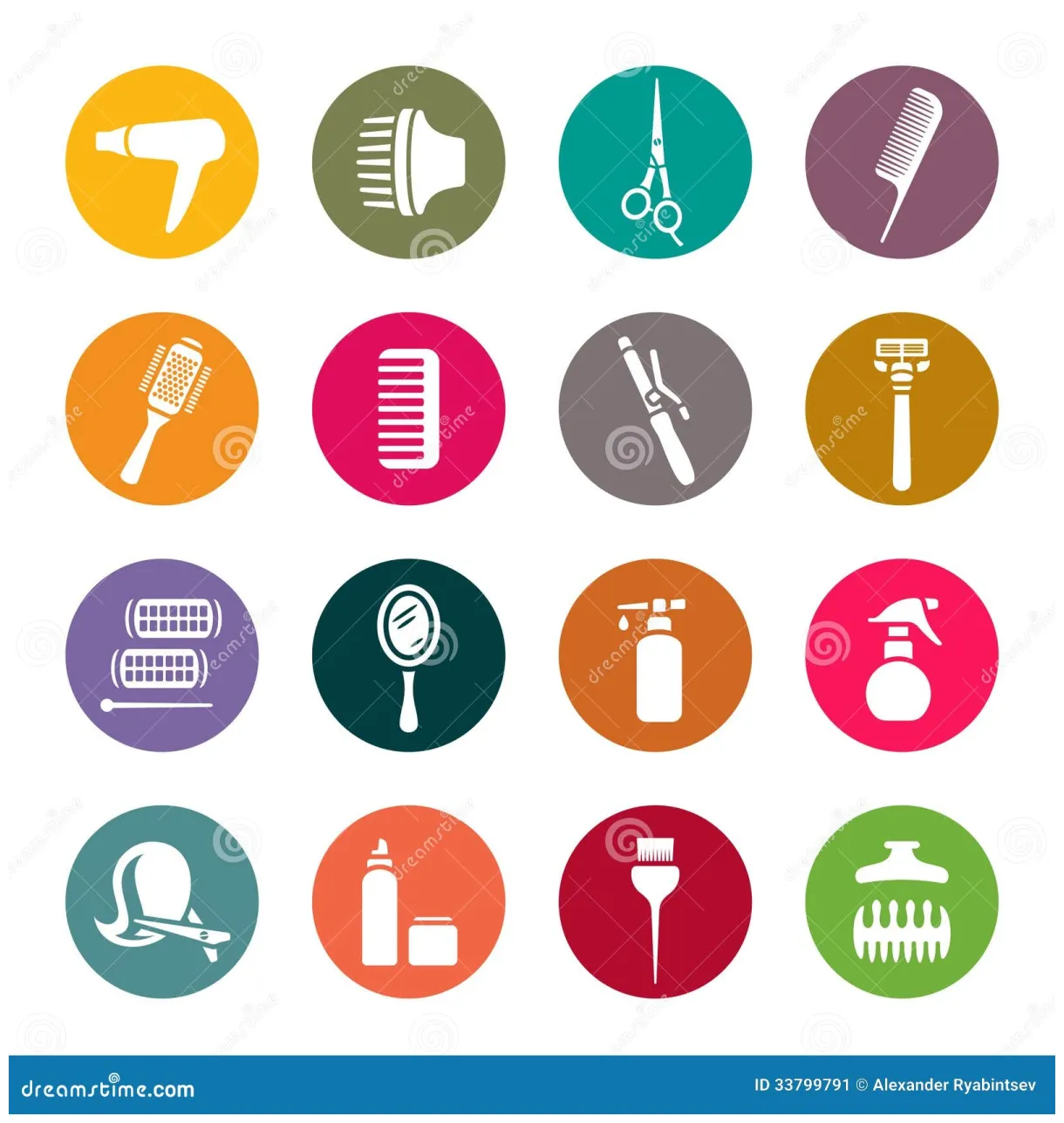 Accessories for hair stock illustration illustration of