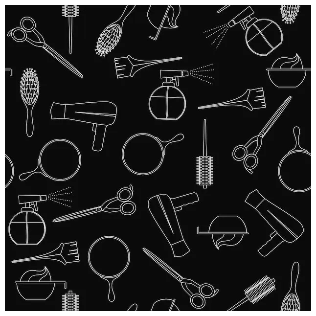 Premium vector vector illustration of on black printable coloring page