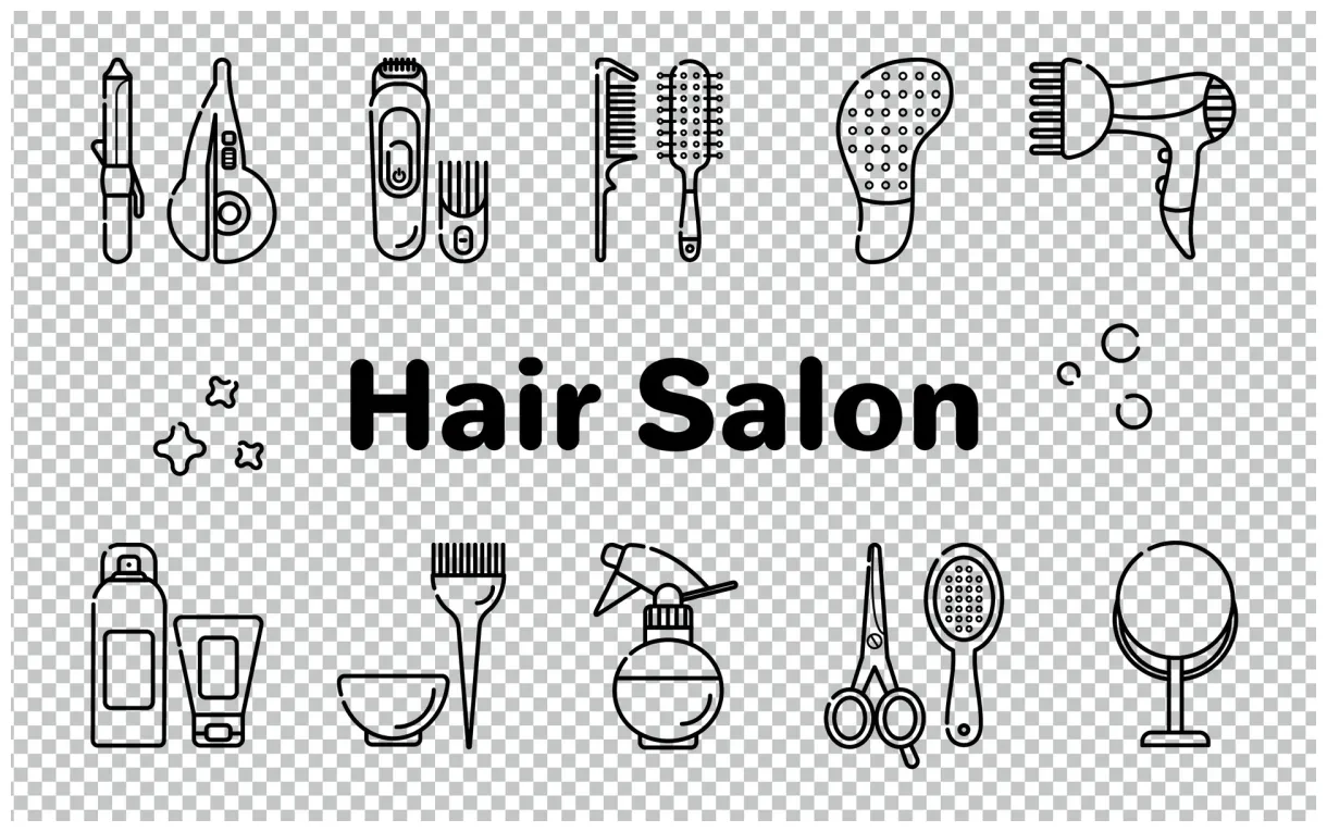 Hair 34819616 vector art at vecteezy