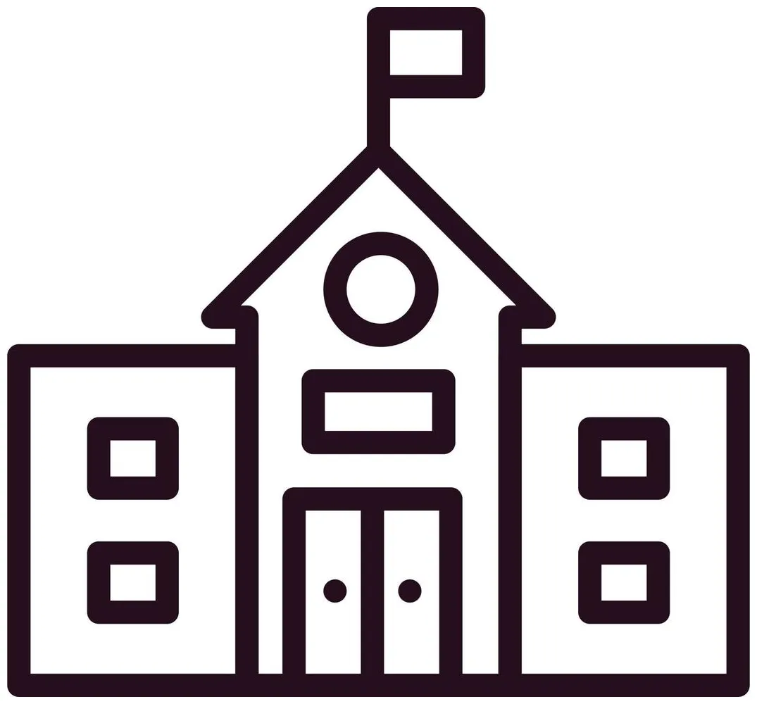 School Vector Icon 20007994 Vector Art at Vecteezy