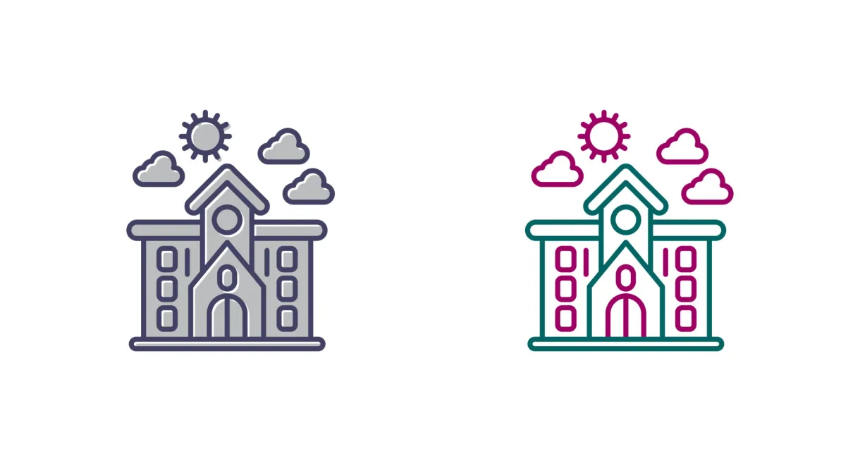 School Vector Icon 22833885 Vector Art at Vecteezy