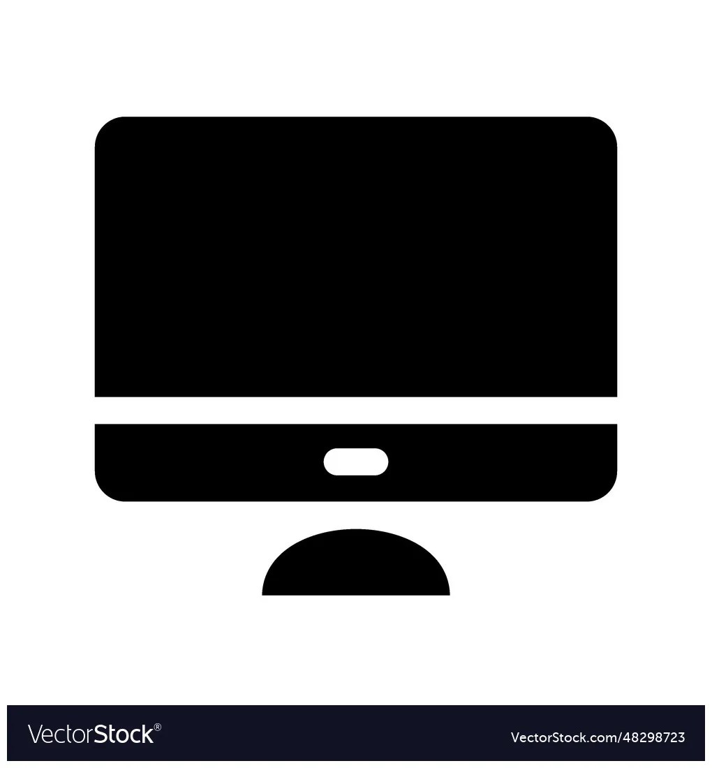Screen icon vector vectorstock