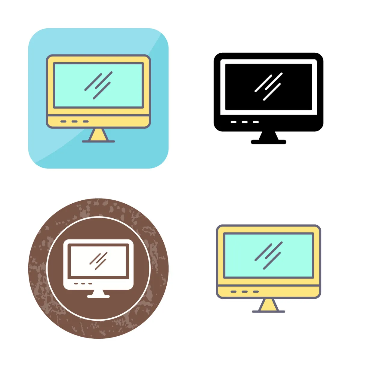 Screen vector icon 30231910 vector art at vecteezy