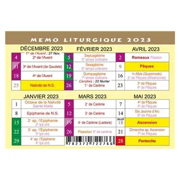 Memo liturgique 2023 le pense bête du catholique broché saint jude