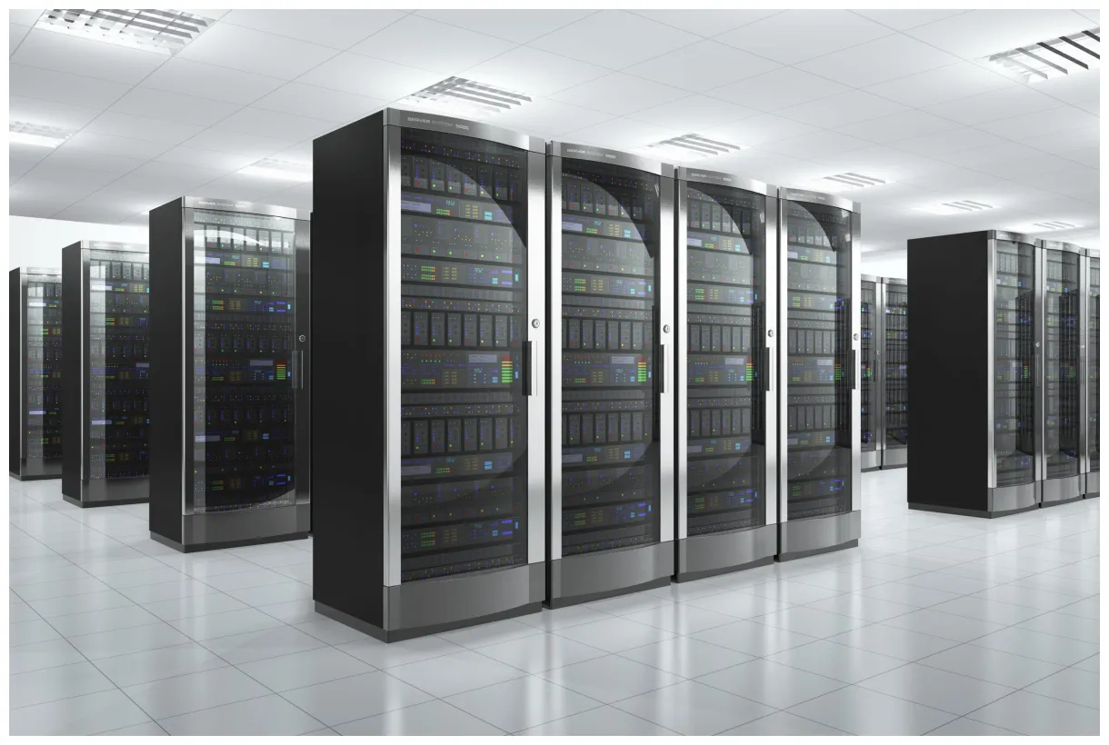 Modern network servers in a server rack communications solutions, inc