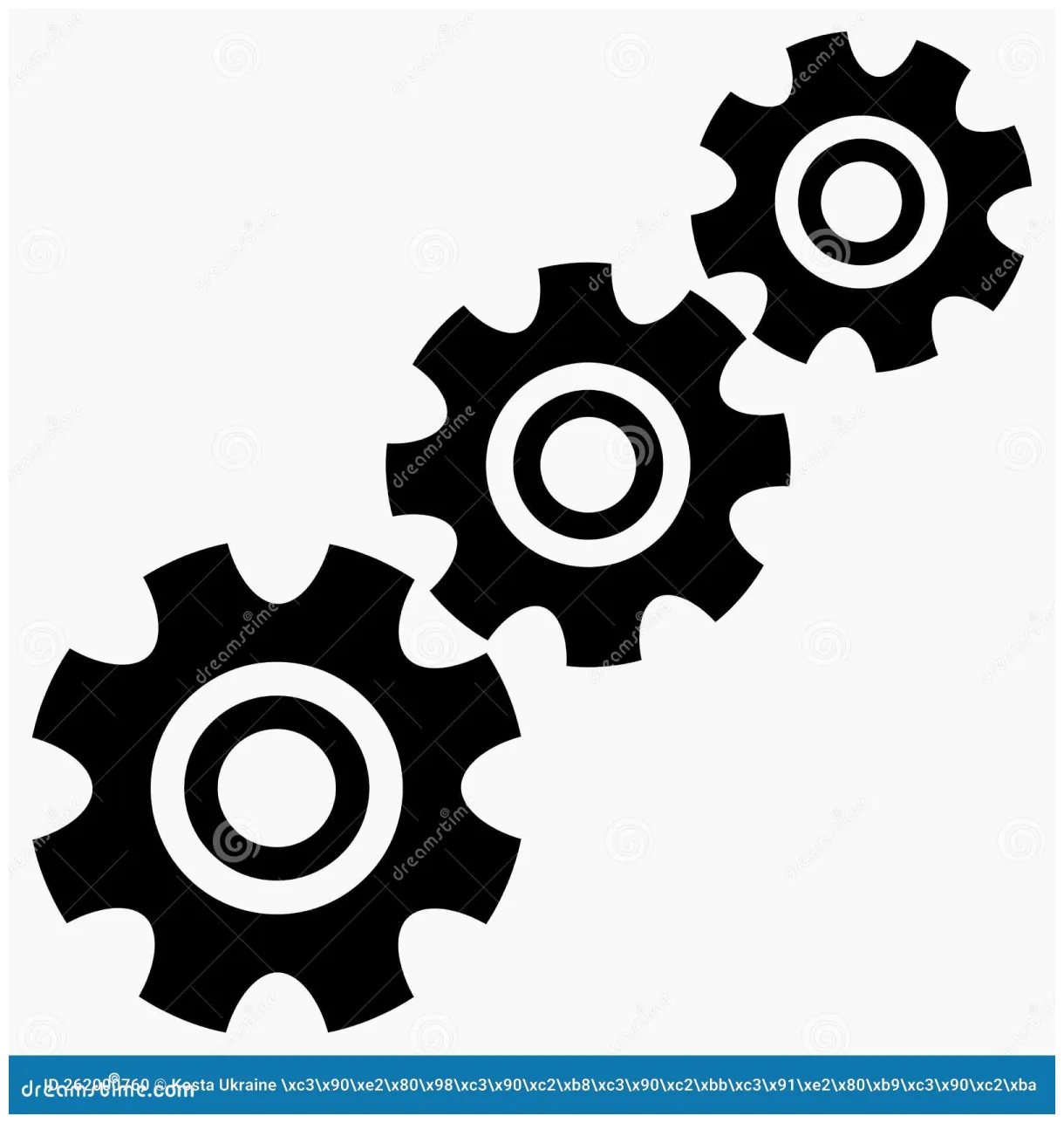 Settings vector icon stock vector. illustration of concept 262000760