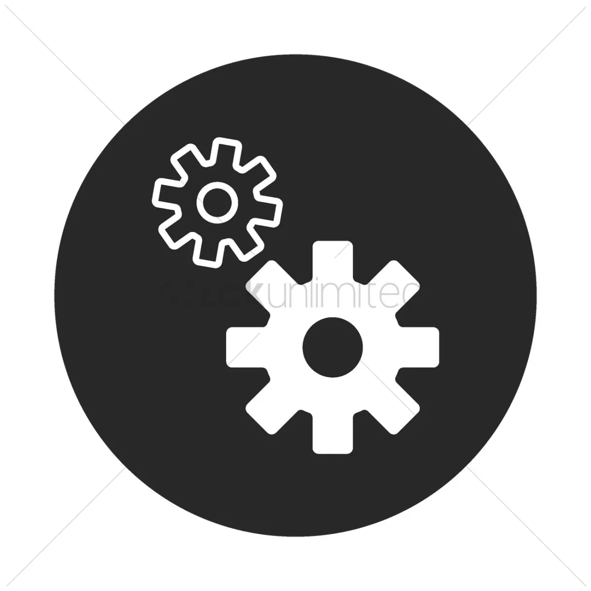 At vectorified collection of settings icon