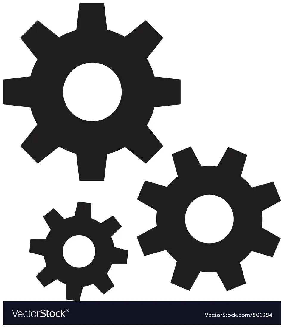 Settings icon vector vectorstock