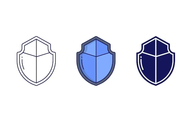 Premium vector shield vector icon