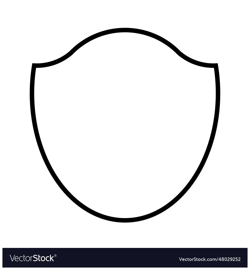 Shield logo vector vectorstock