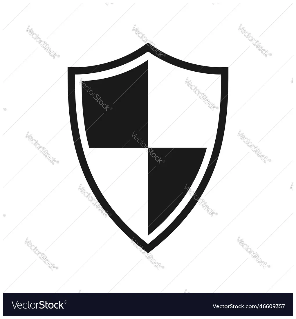 Shield logo vector vectorstock