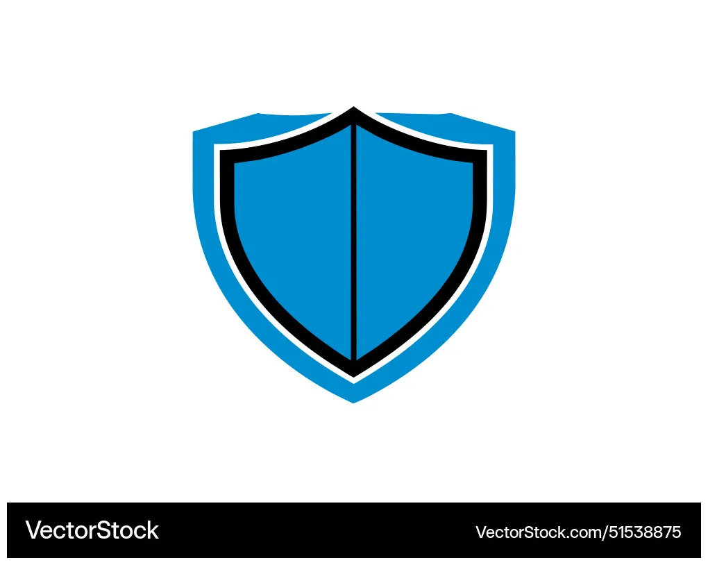 Shield logo vector vectorstock