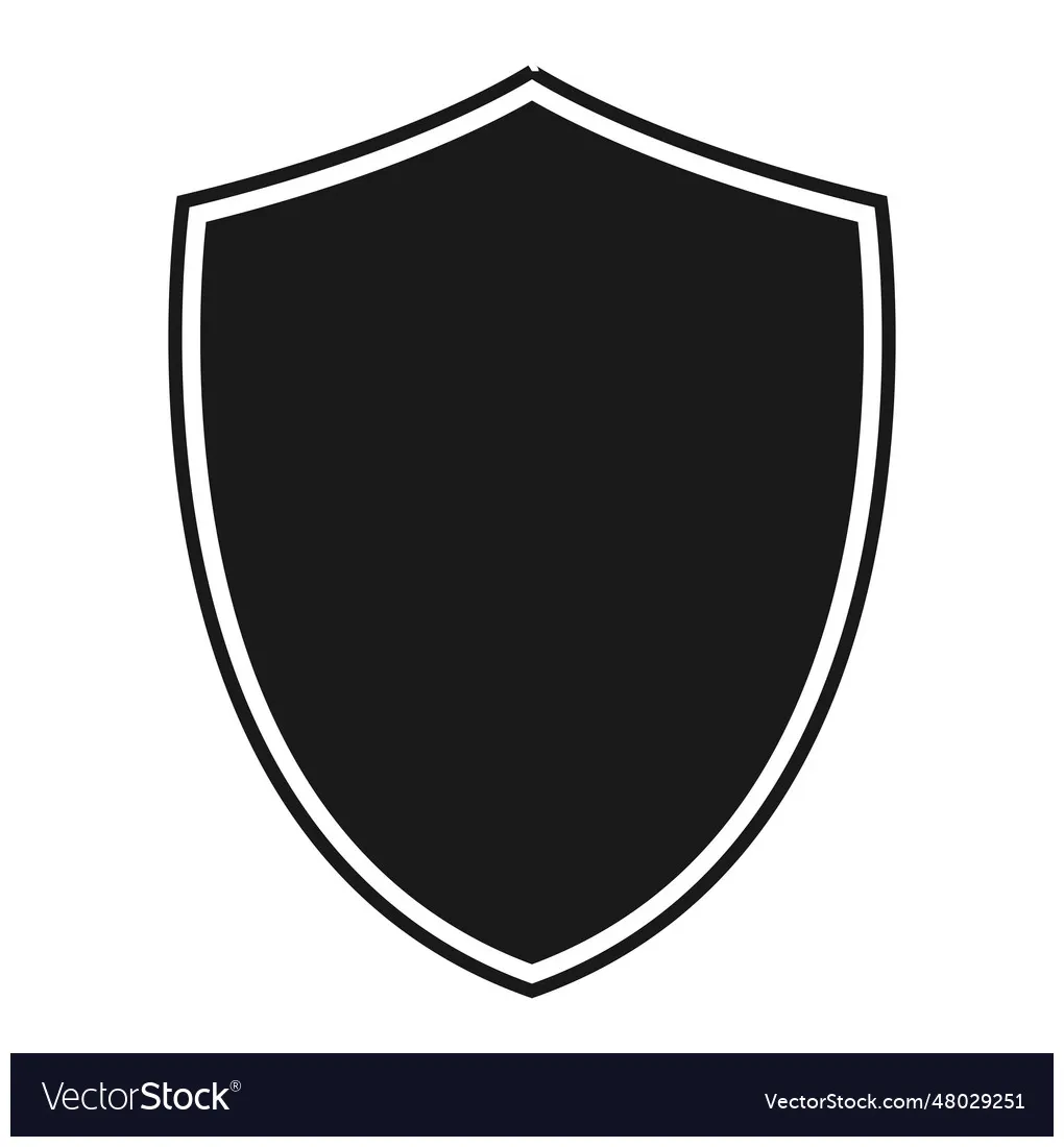 Shield logo vector vectorstock