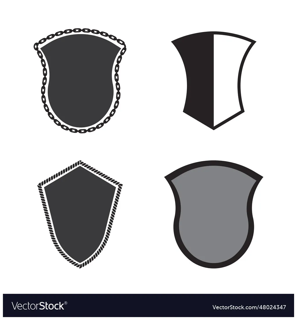 Shield logo vector vectorstock
