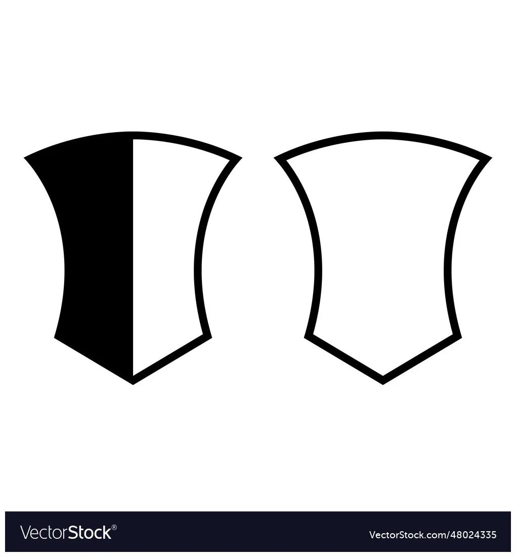 Shield logo vector vectorstock