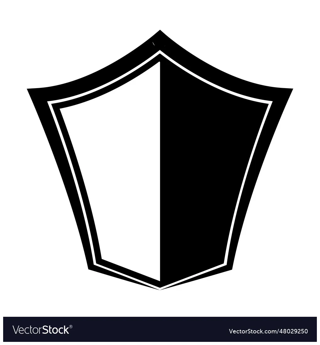 Shield logo vector vectorstock