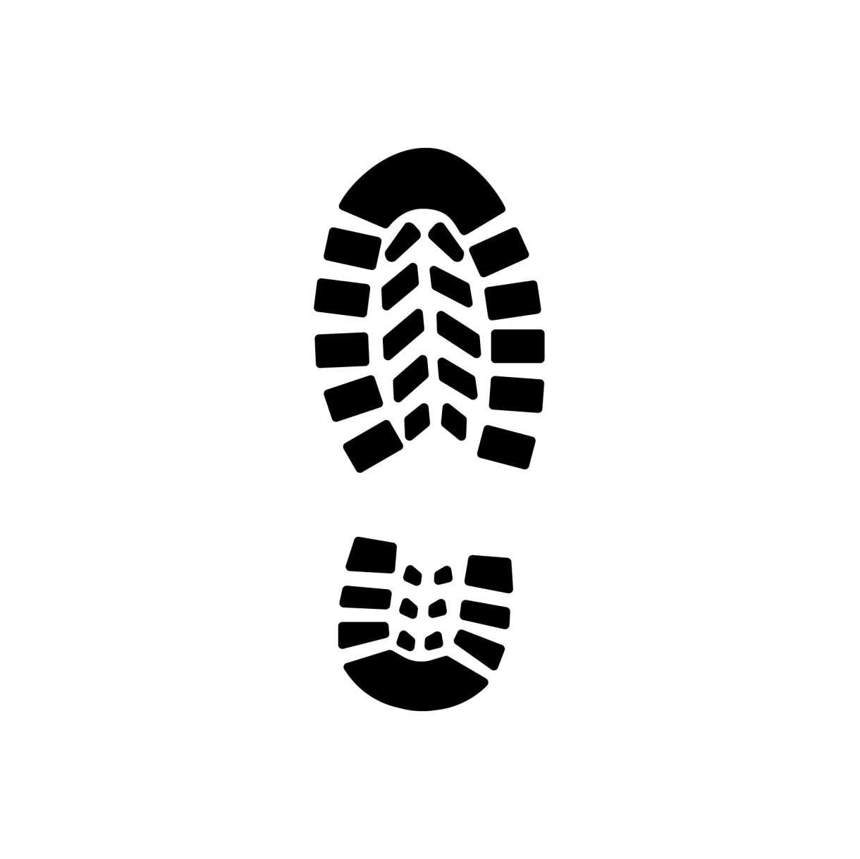 Shoe print icons design