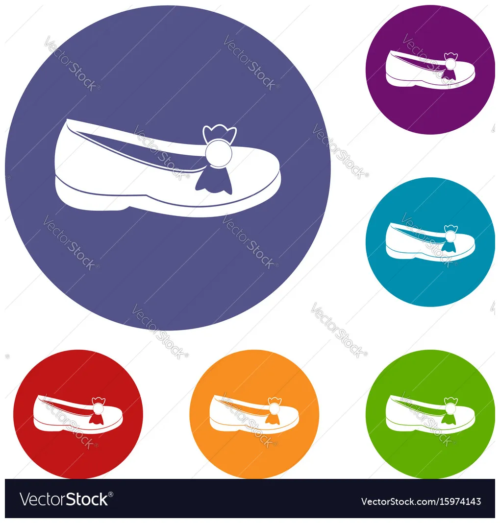 Shoe icons set Royalty Free Vector Image - VectorStock