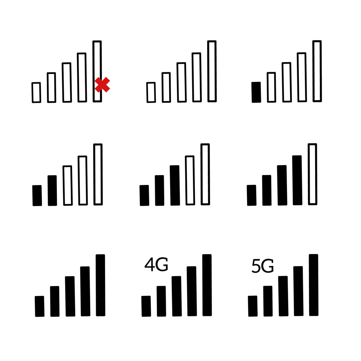 Signal bar icon vector illustration 11569780 vector art at vecteezy