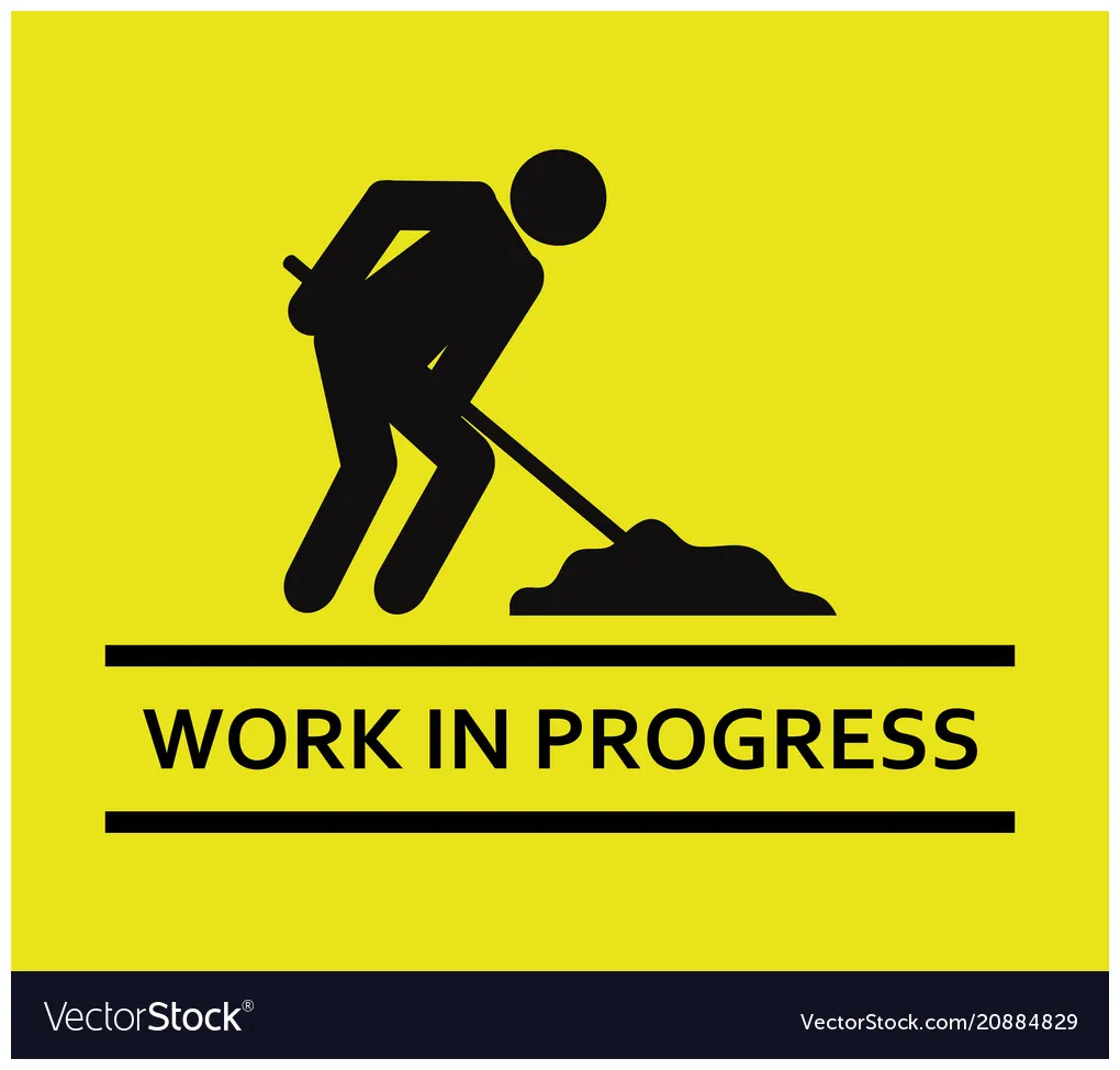 Work signal icon in progress vector