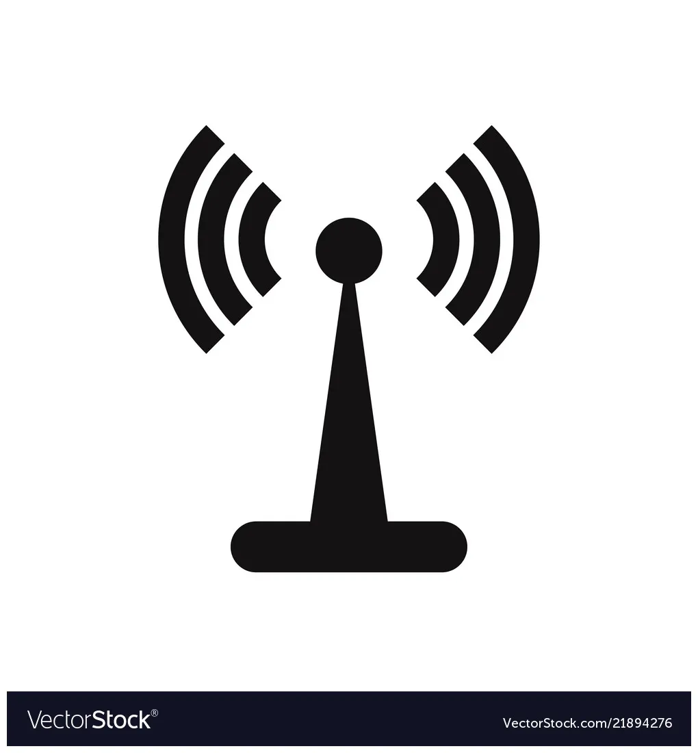 Wifi signal tower icon vector