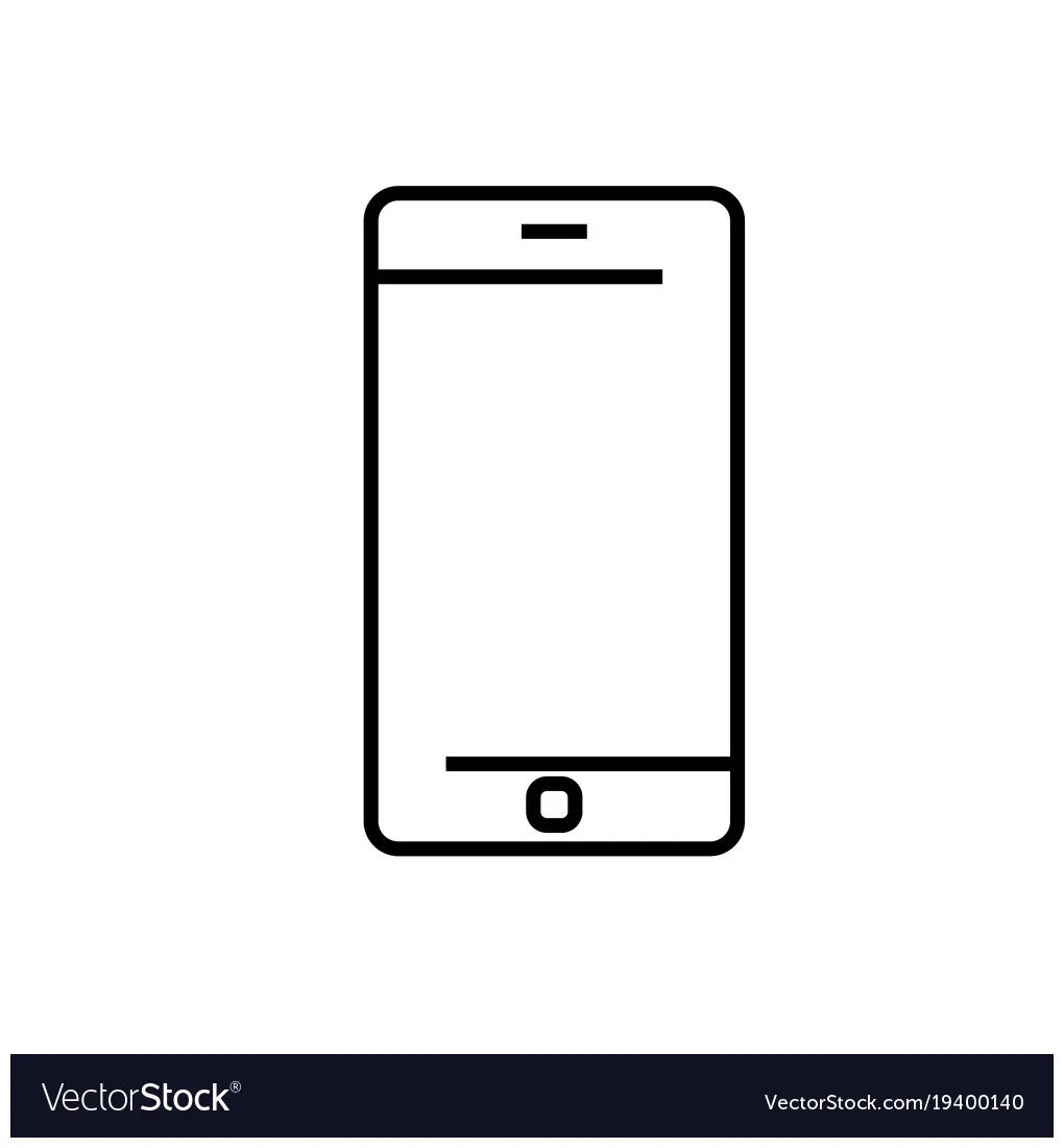 Smartphone icon vector vectorstock