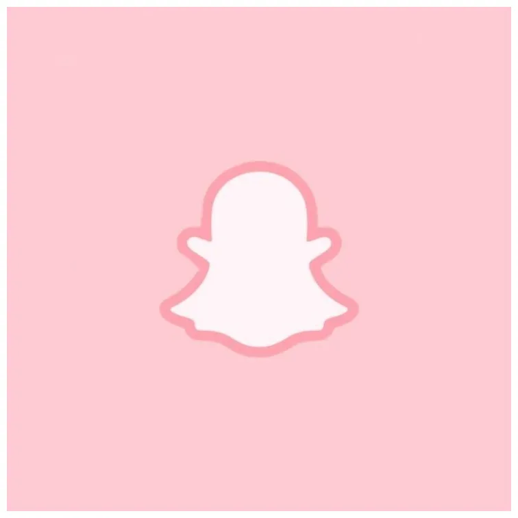 Snapchat pink aesthetic Icon | Set di icone, Icone