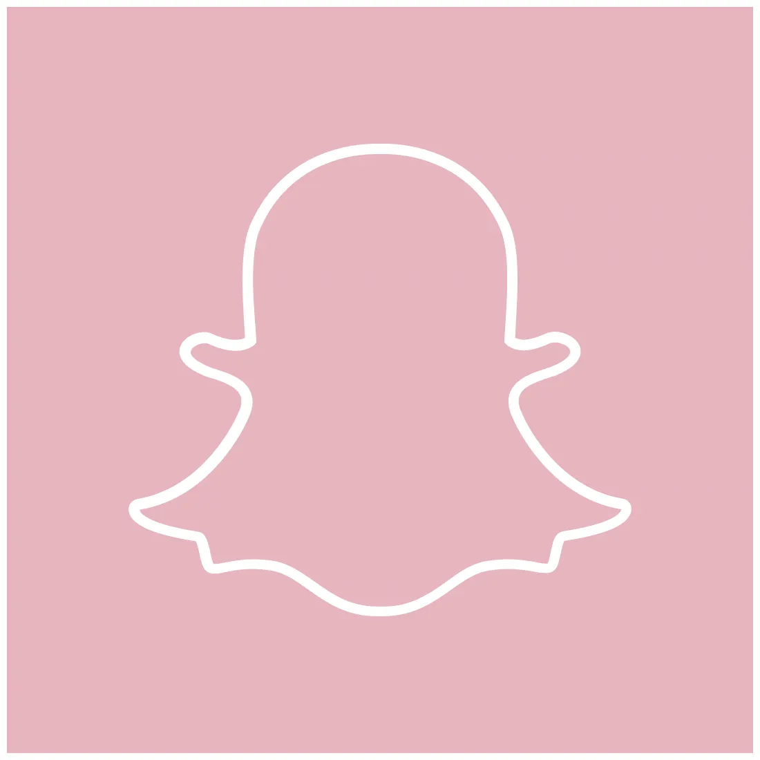Pink Snapchat App Icon Logo - Aesthetic