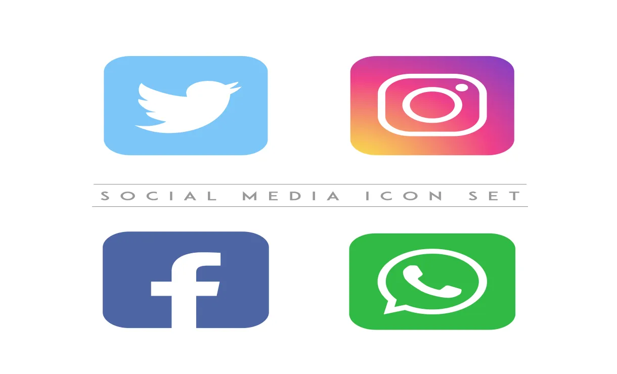 Social media vector icon set 668883 vector art at vecteezy