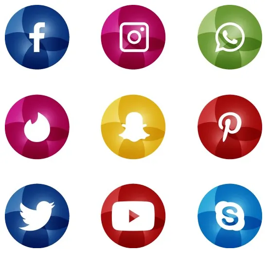 Social media 2 vector vectorstock