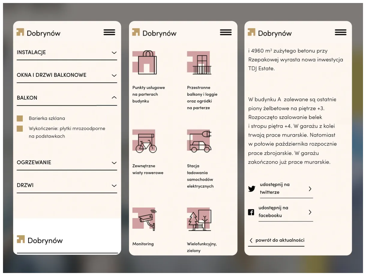 Social share, icons, accordion awwwards