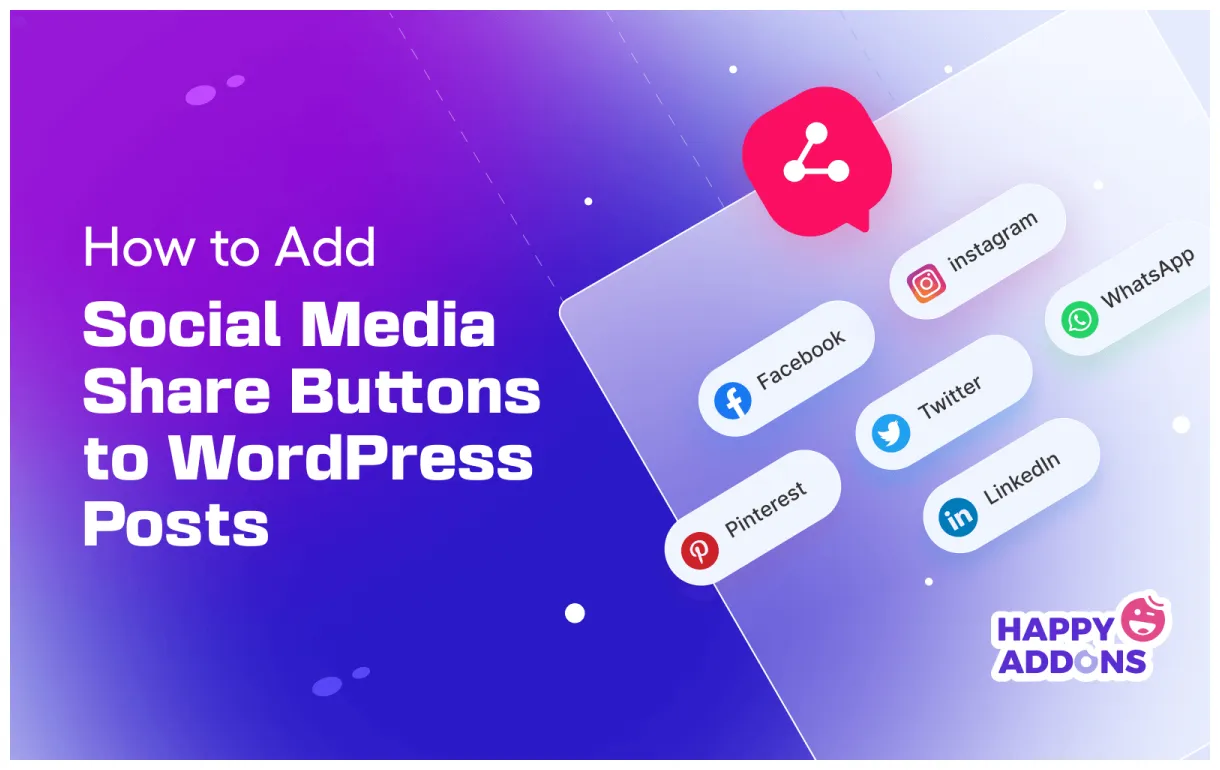 Social media share icons