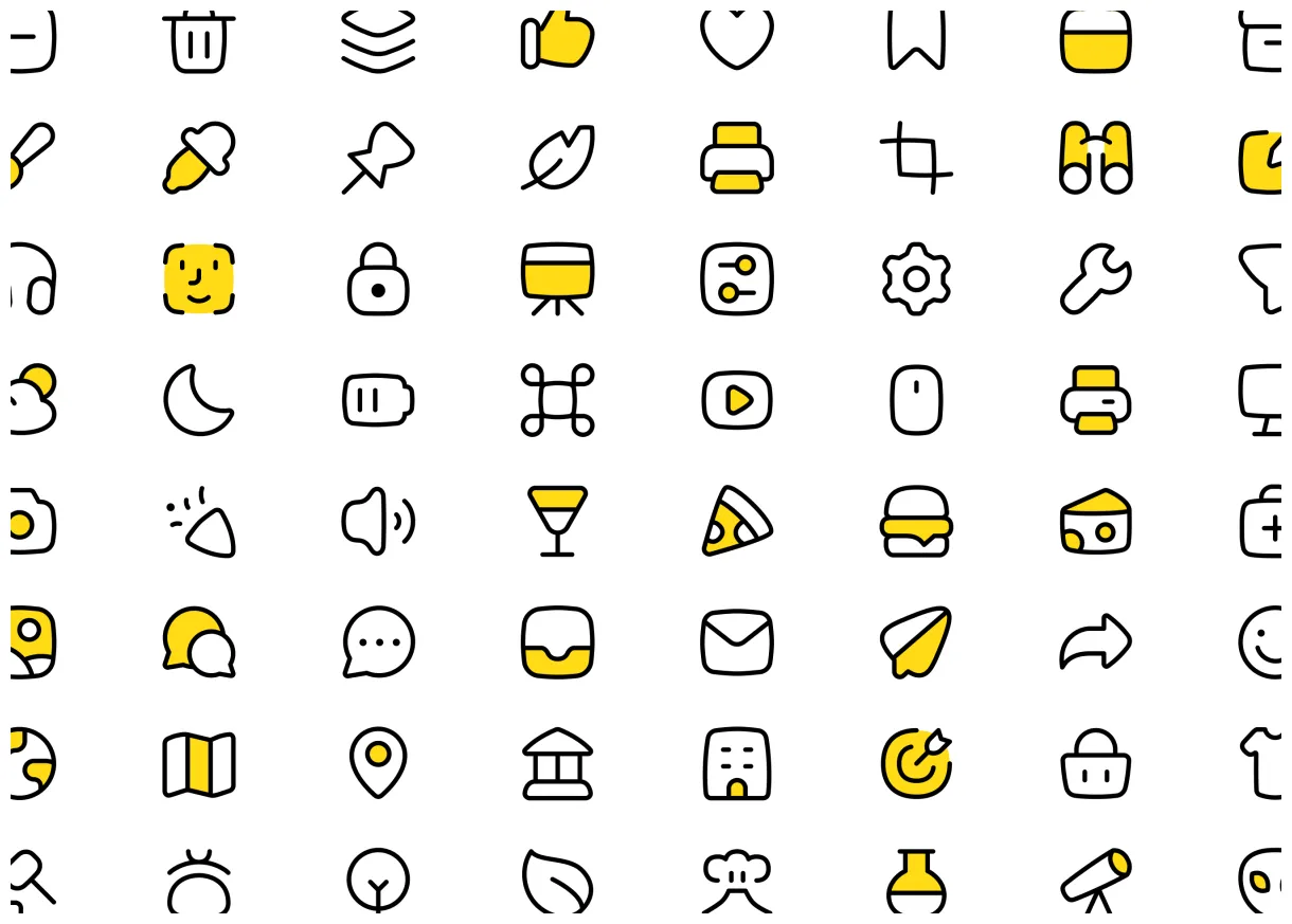 Free solid icons flex vector icon set svg figma
