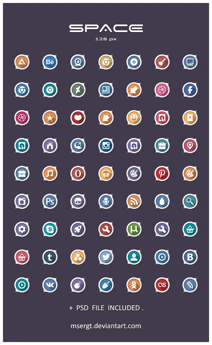 Space Icons by msergt on DeviantArt