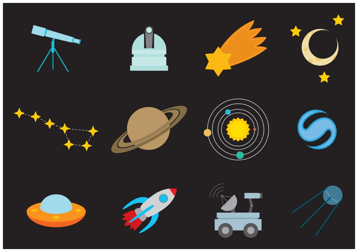 Space Vector Icons 94695 Vector Art at Vecteezy