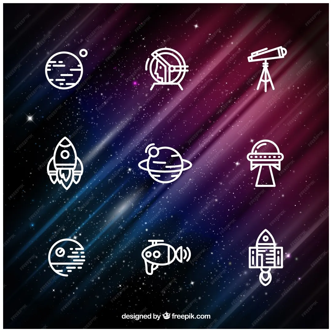 Free Vector | Space icons