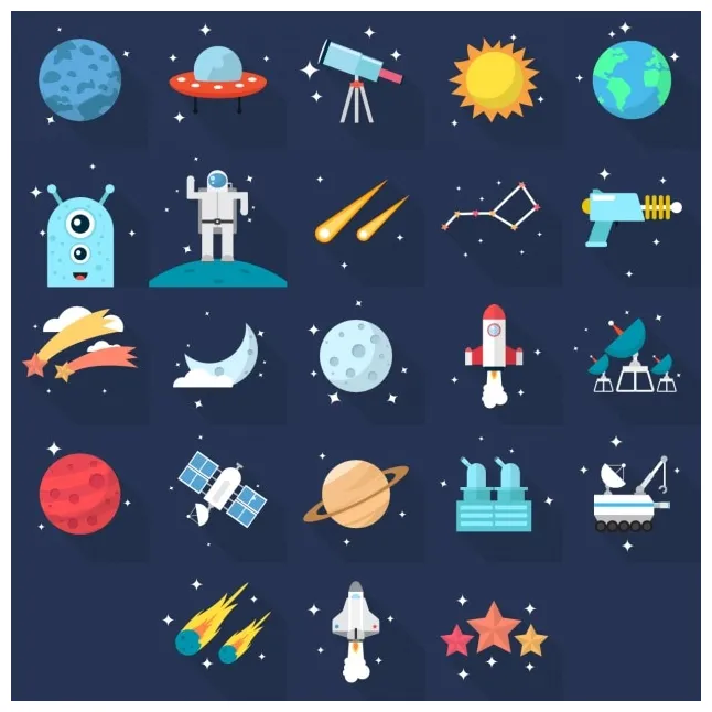 Space icons Vectors & Illustrations for Free Download | Freepik