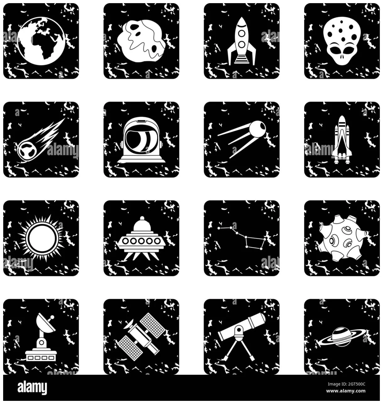 Space icons set Stock Vector Image & Art - Alamy
