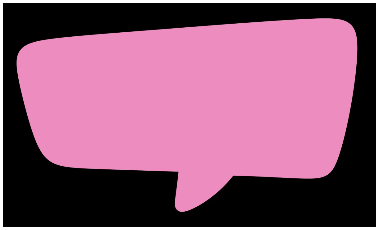 Pink Speech bubble icon. 18803157 PNG