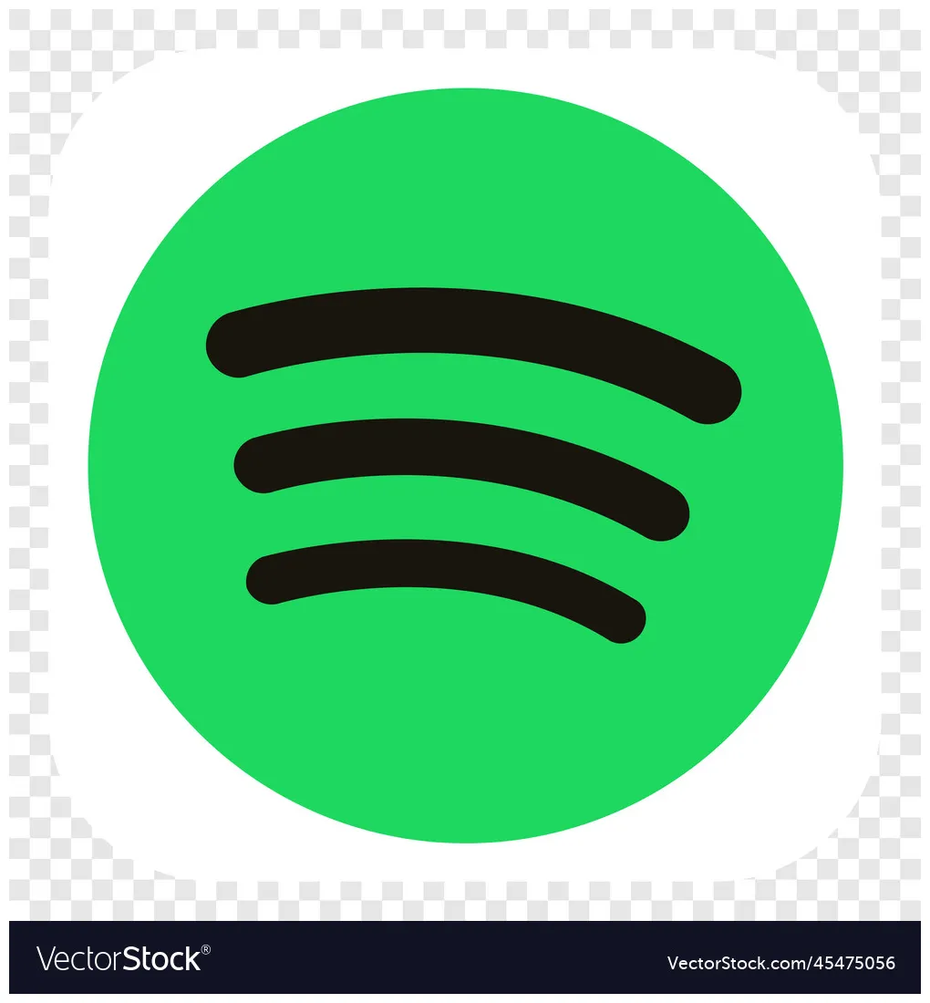 Square spotify logo isolated on white vector