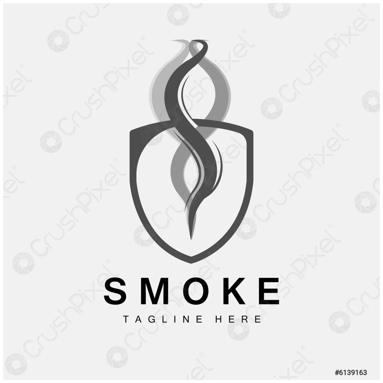 Steam hot evaporating aroma smell line illustration